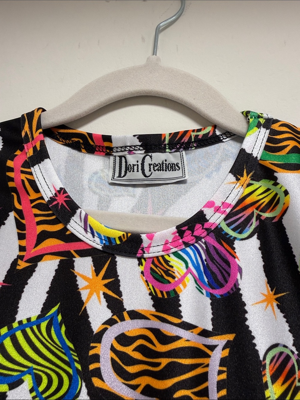 Dori Creations Multicolor Heart Print dress. Drop waist sz 6 - Picture 4 of 7